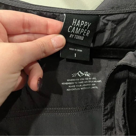 Torrid Happy Camper Satin Nylon Fanny Pack Active Jacket - Picture 7 of 13